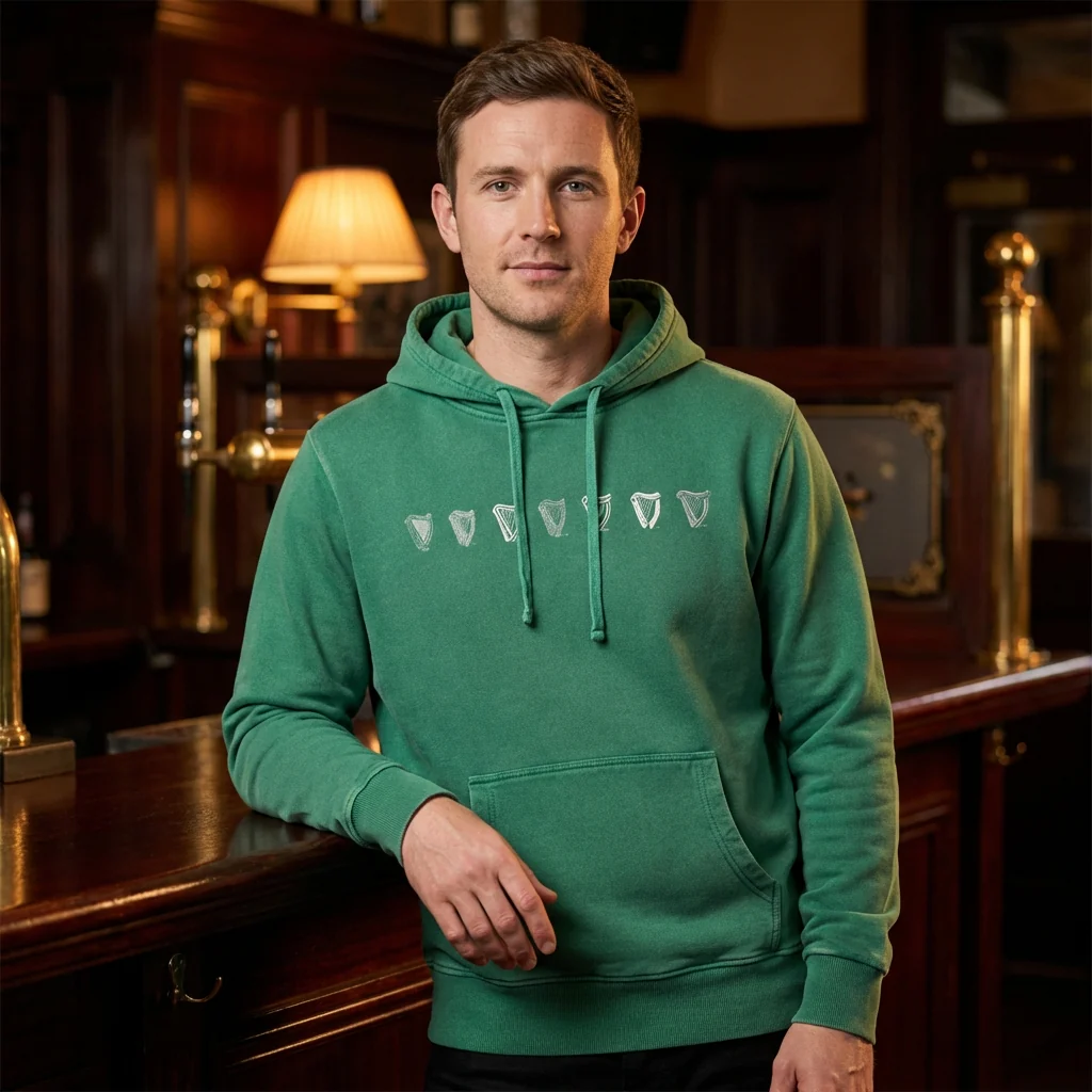 Evolution Harp Green Hoodie - Image 4