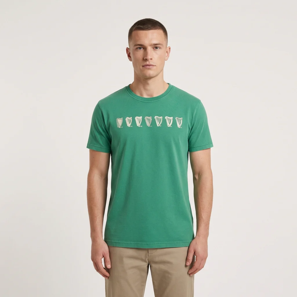Green Evolution Harp Premium Tee