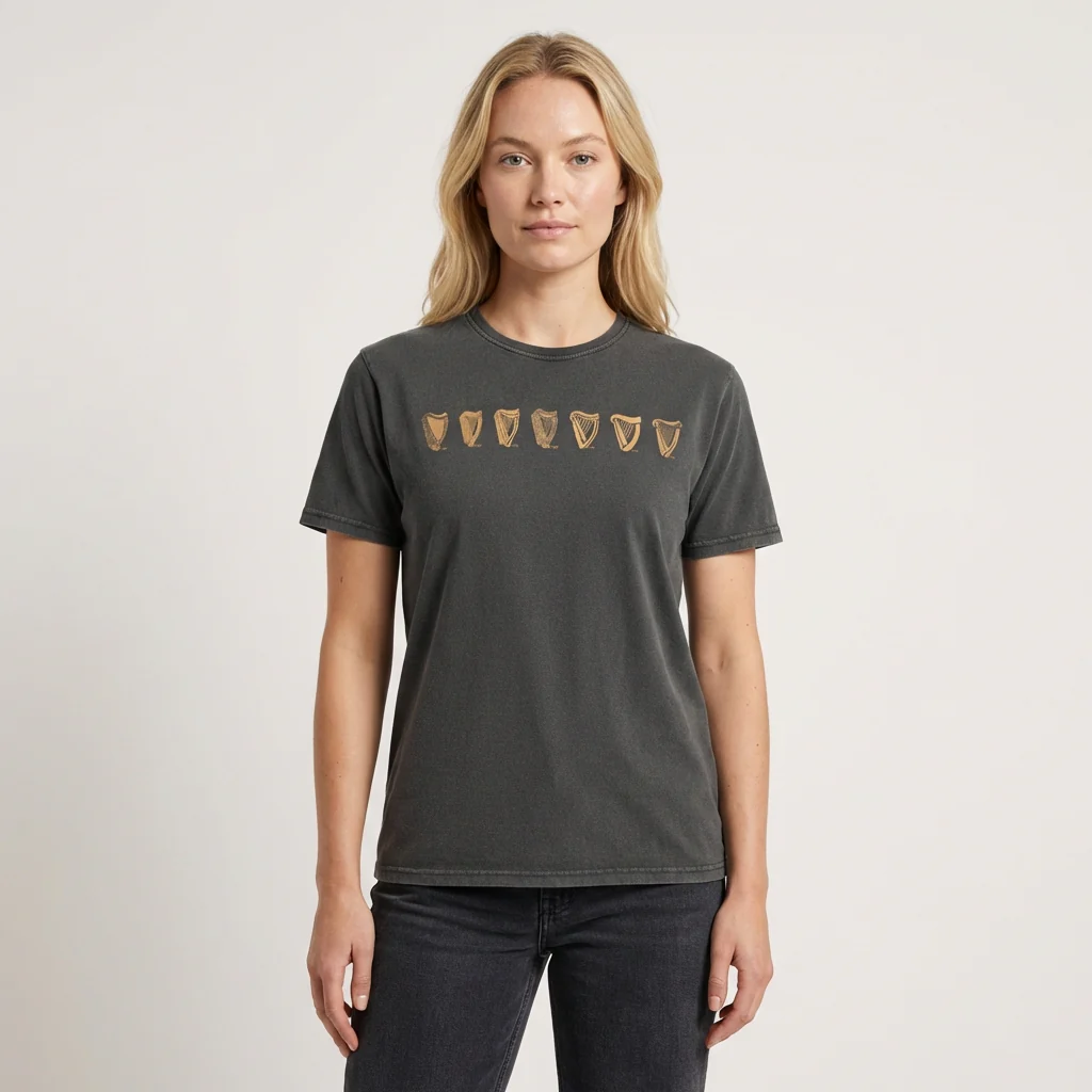 Black Evolution Harp Premium Tee