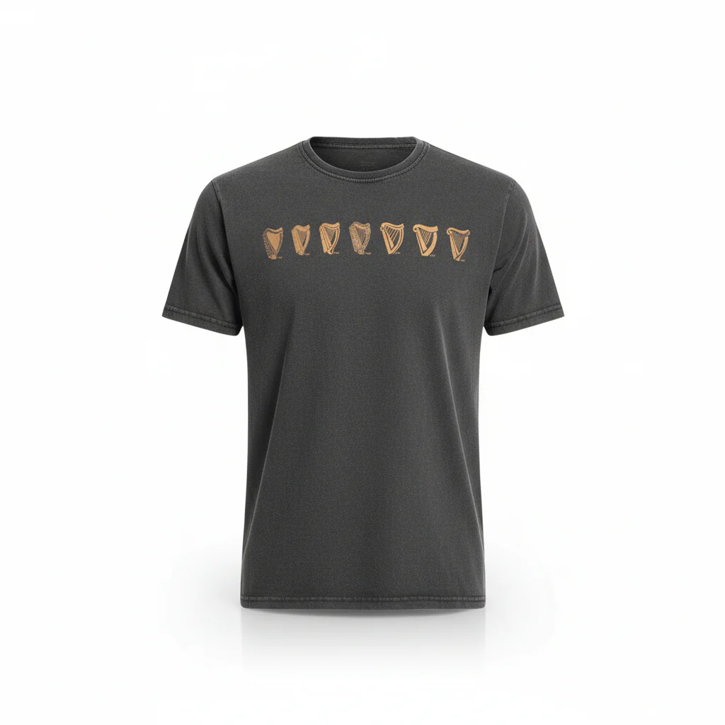 Black Evolution Harp Premium Tee - Image 2