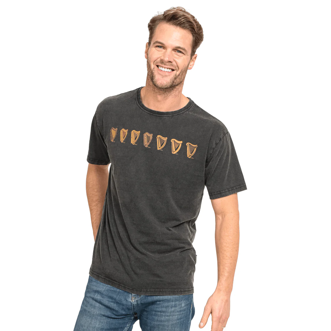 Black Evolution Harp Premium Tee - Image 8