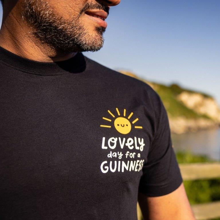 FATTI BURKE "LOVELY DAY FOR A GUINNESS" BLACK TEE - Image 5