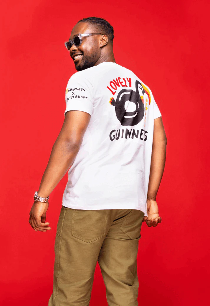 FATTI BURKE "LOVELY DAY FOR A GUINNESS" TOUCAN WHITE TEE - Image 4