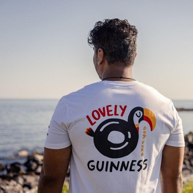 FATTI BURKE "LOVELY DAY FOR A GUINNESS" TOUCAN WHITE TEE - Image 5