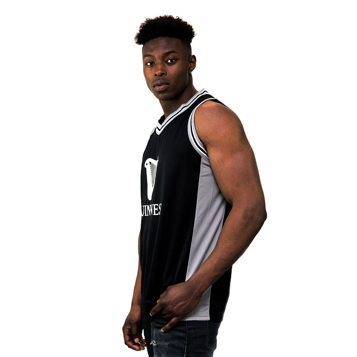 Guinness Black & Grey Basketball Jersey - Image 3