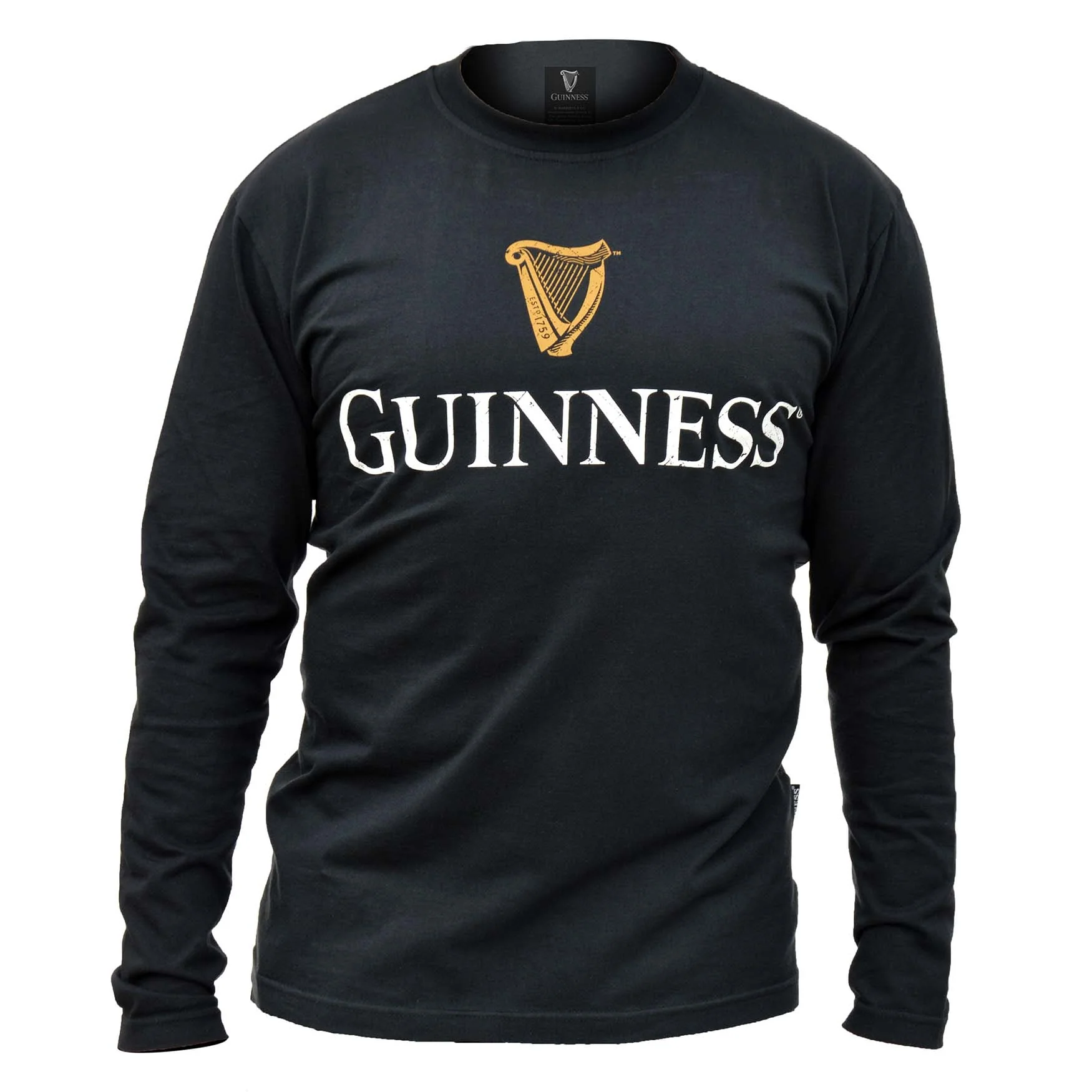 Guinness Black Trademark label Long sleeve Premium tee shirt - Image 3