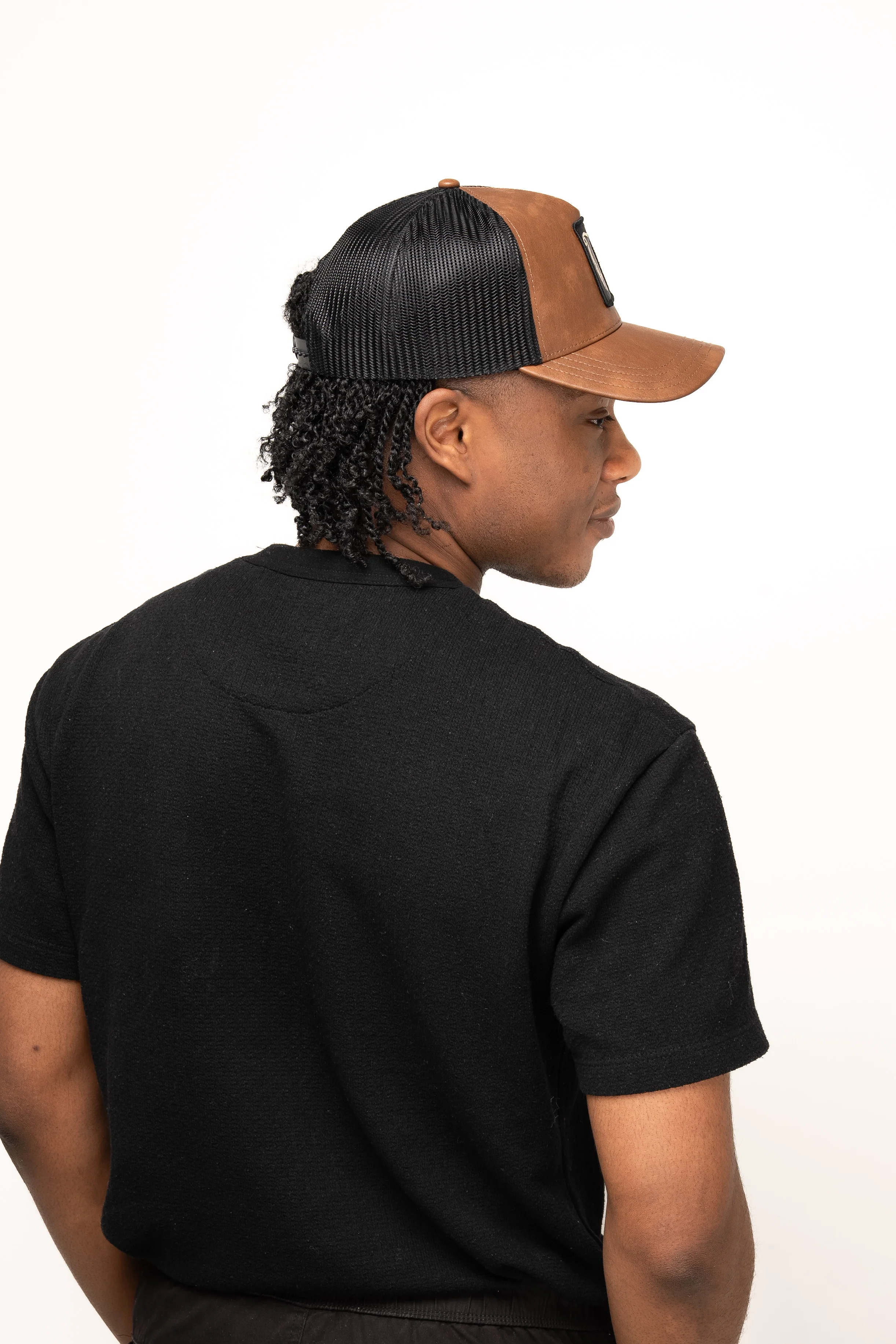 Guinness Brown Leather Trucker Cap - Image 9