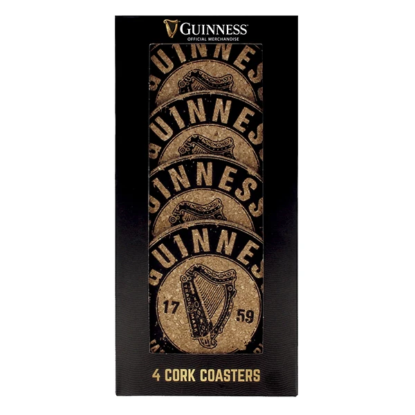 Guinness Cork Coaster Set - 4 PK - Image 3