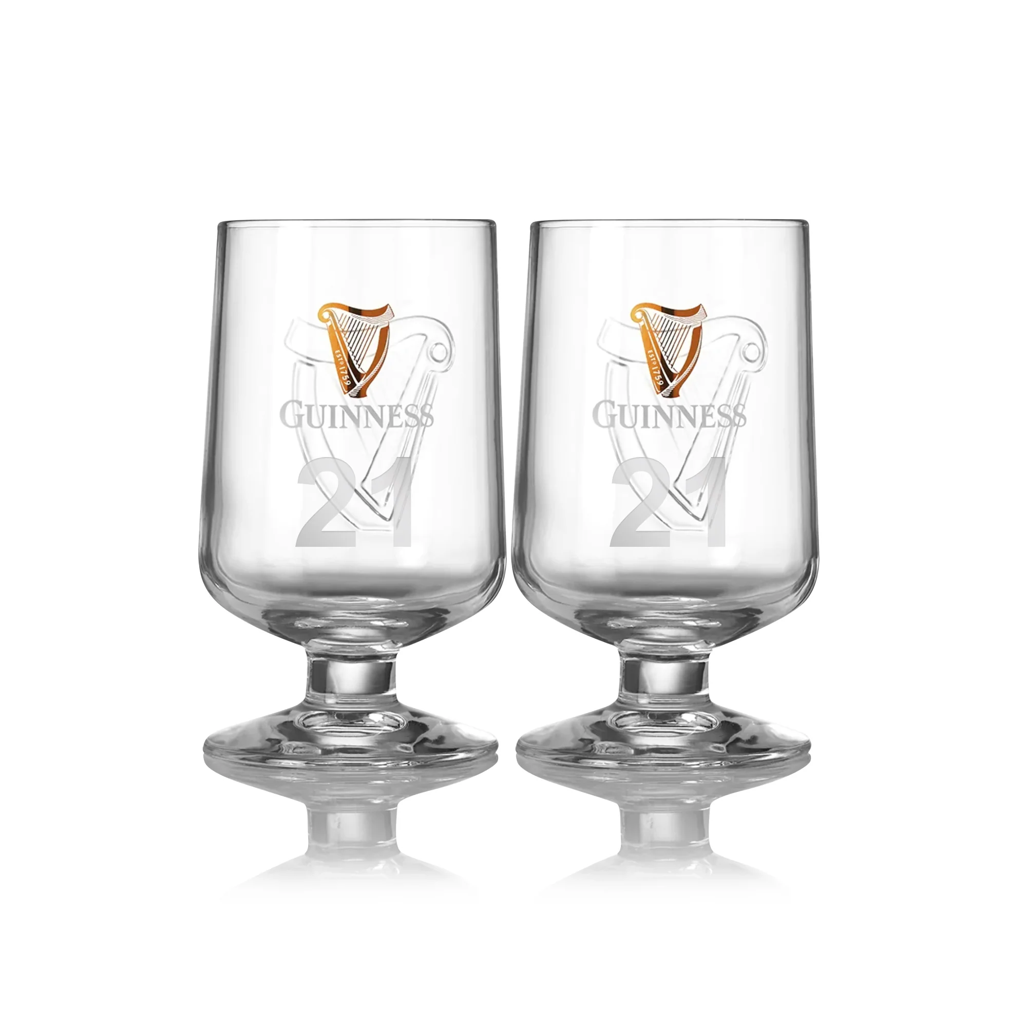 Guinness Embossed Stem Glass 2 Pack - Image 7