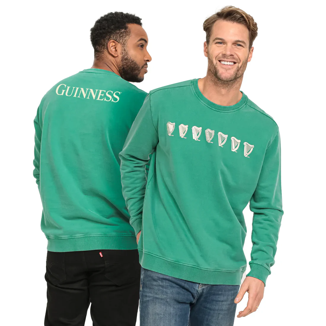 Guinness Evolution Harp Green Sweatshirt - Image 4