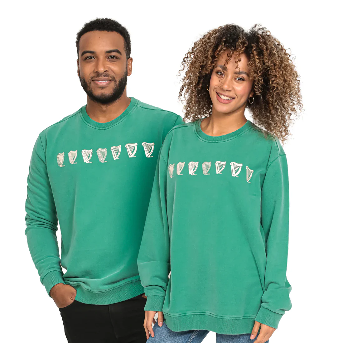 Guinness Evolution Harp Green Sweatshirt - Image 5
