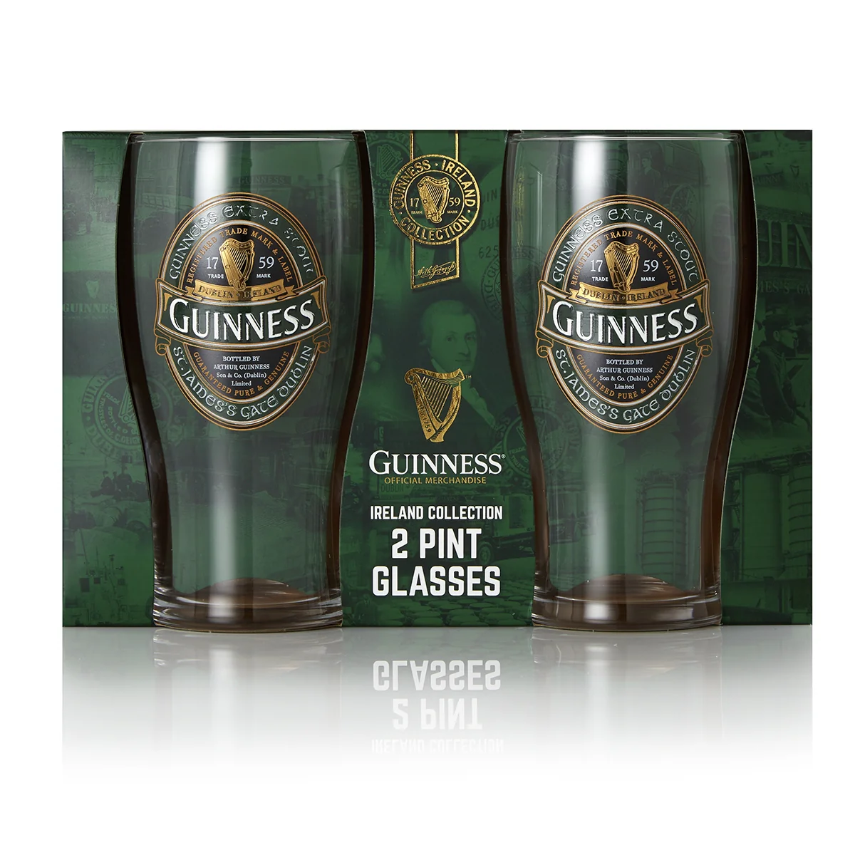 Guinness Ireland Collection Pint Glass Twin Pack - Image 3