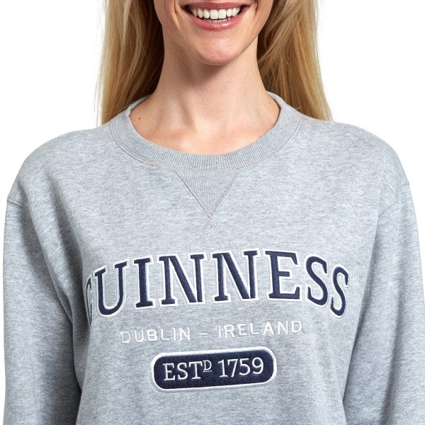 Guinness Grey Crew Neck Sweatshirt - Image 4