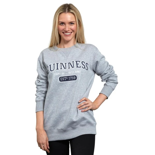 Guinness Grey Crew Neck Sweatshirt - Image 6