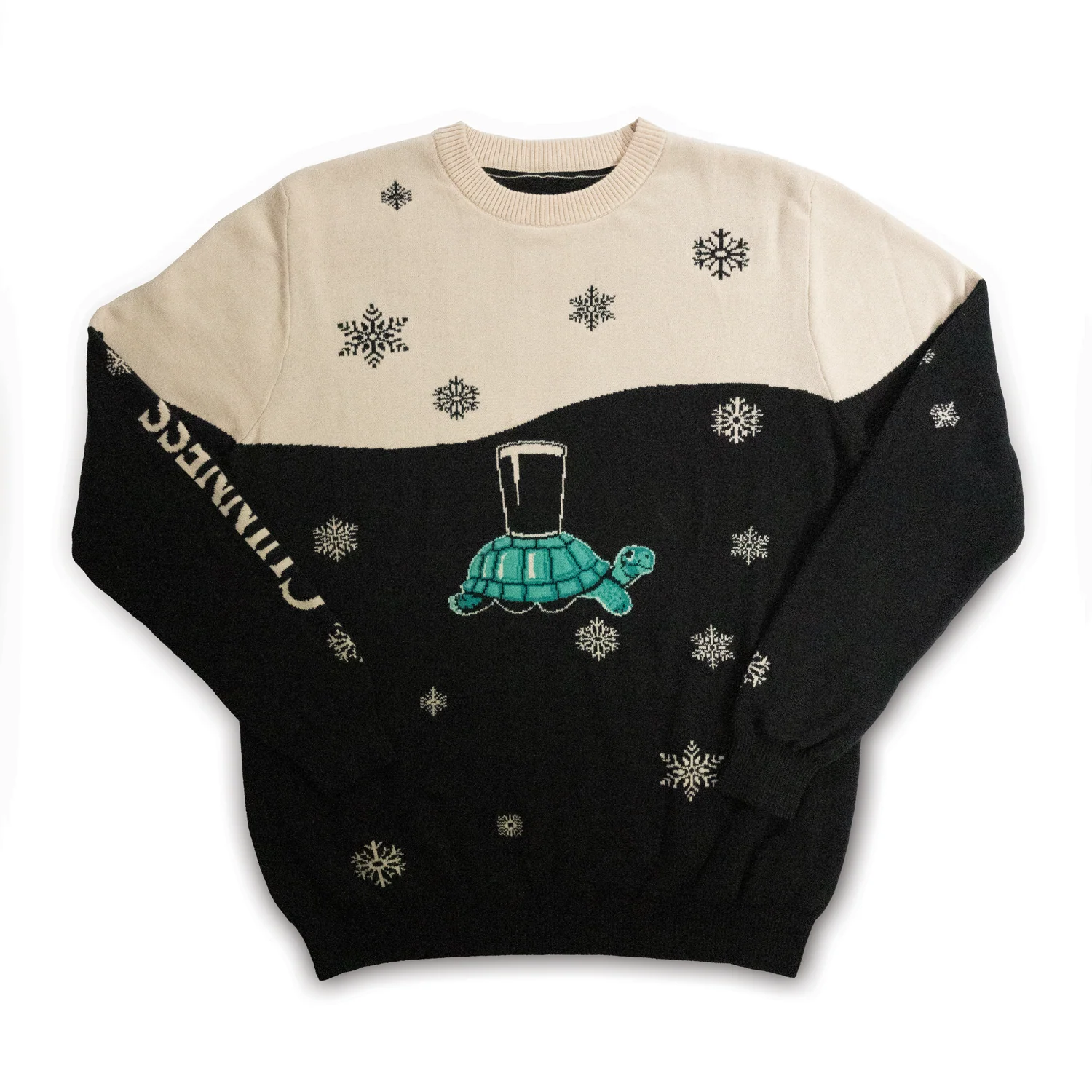 Guinness Holiday Black and Cream Tortoise Sweater - Image 3