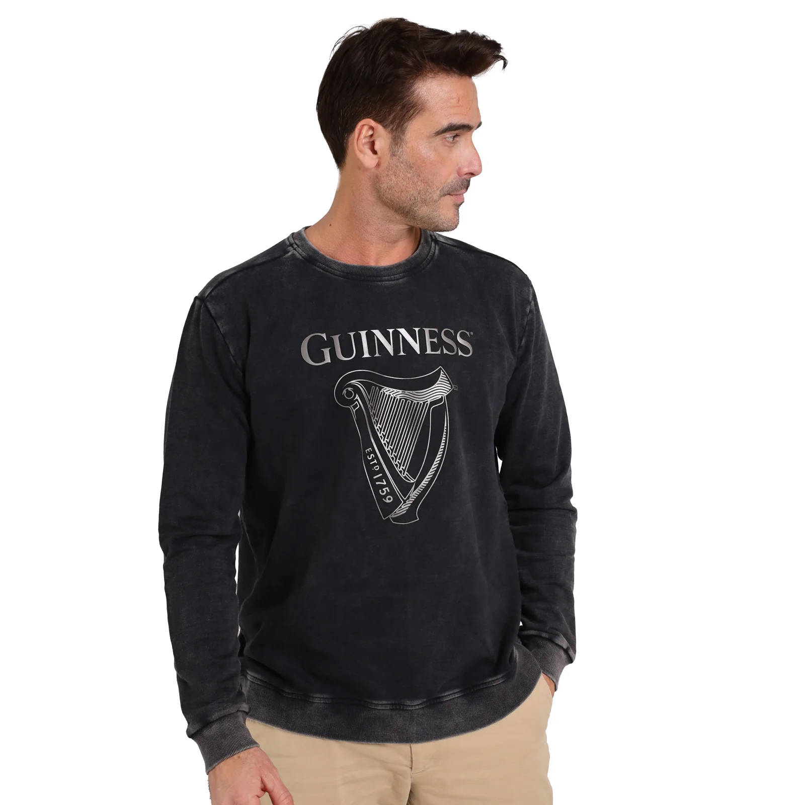 Guinness Embossed Print Trademark Sweater - Image 7