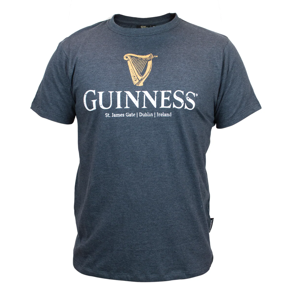 Guinness Navy Distressed Harp Tee - Image 3