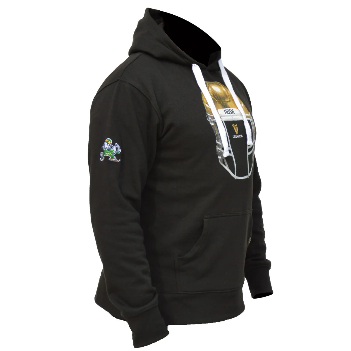 Guinness Notre Dame Helmet Hoodie Black - Image 4
