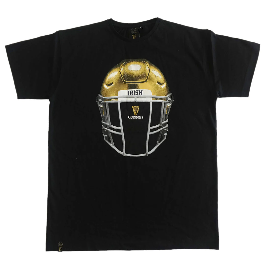 Guinness Notre Dame Helmet T-Shirt Black - Image 3