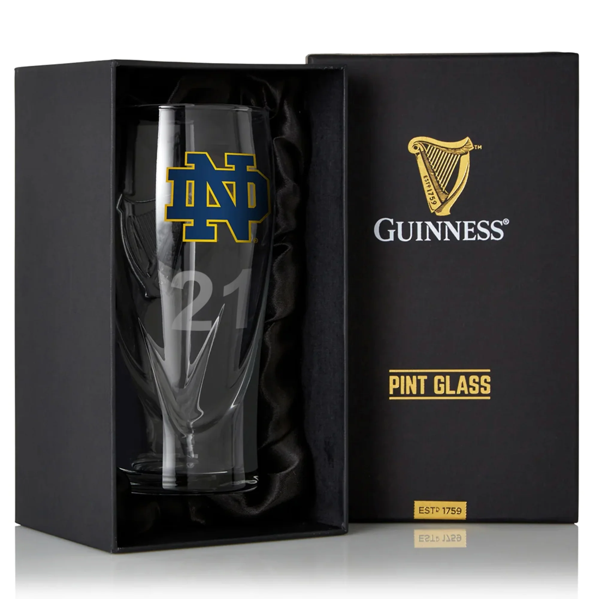 Guinness Notre Dame 16OZ Pint Glass - Image 5