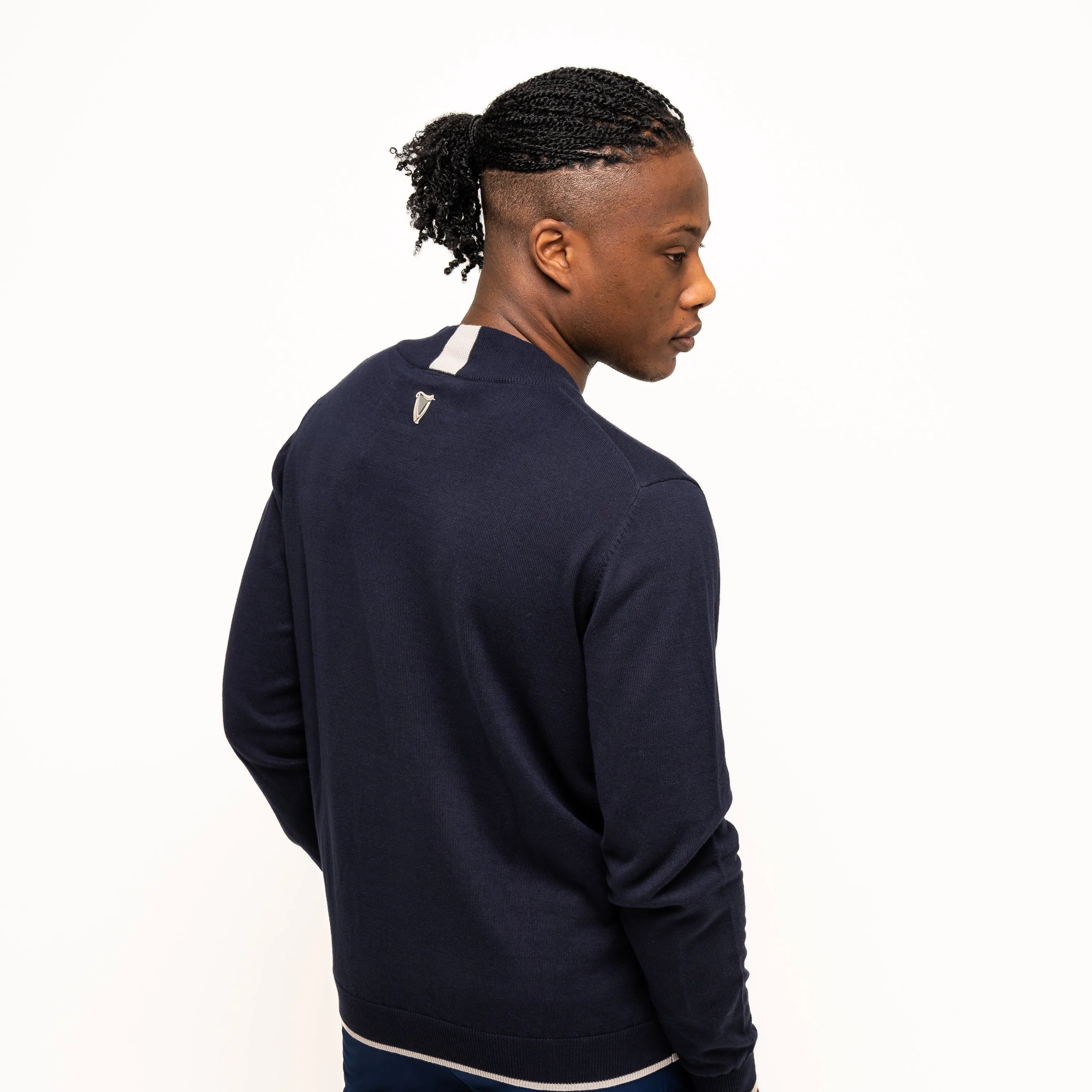 Guinness Performance Cotton Sweater - Navy - Image 4