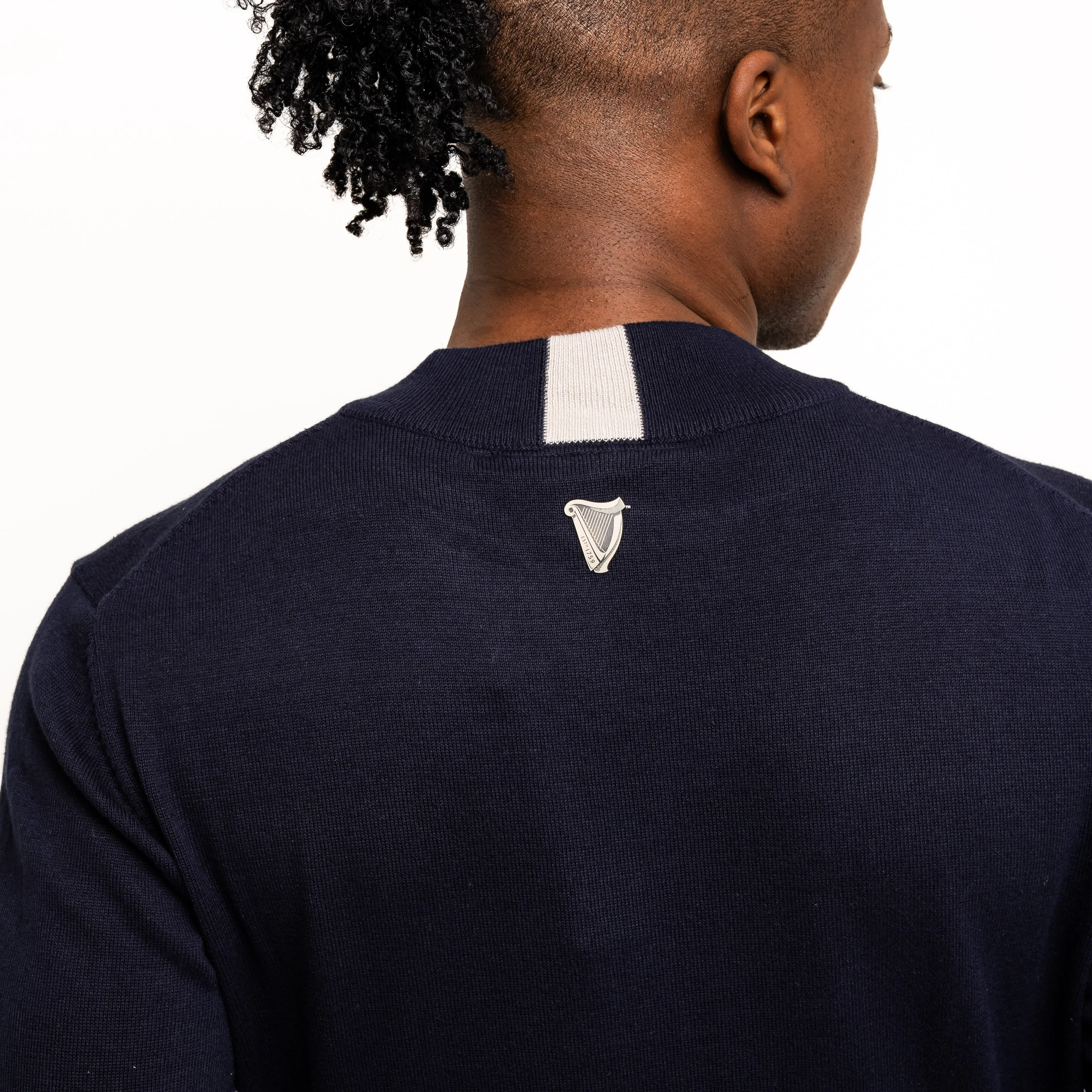 Guinness Performance Cotton Sweater - Navy - Image 5