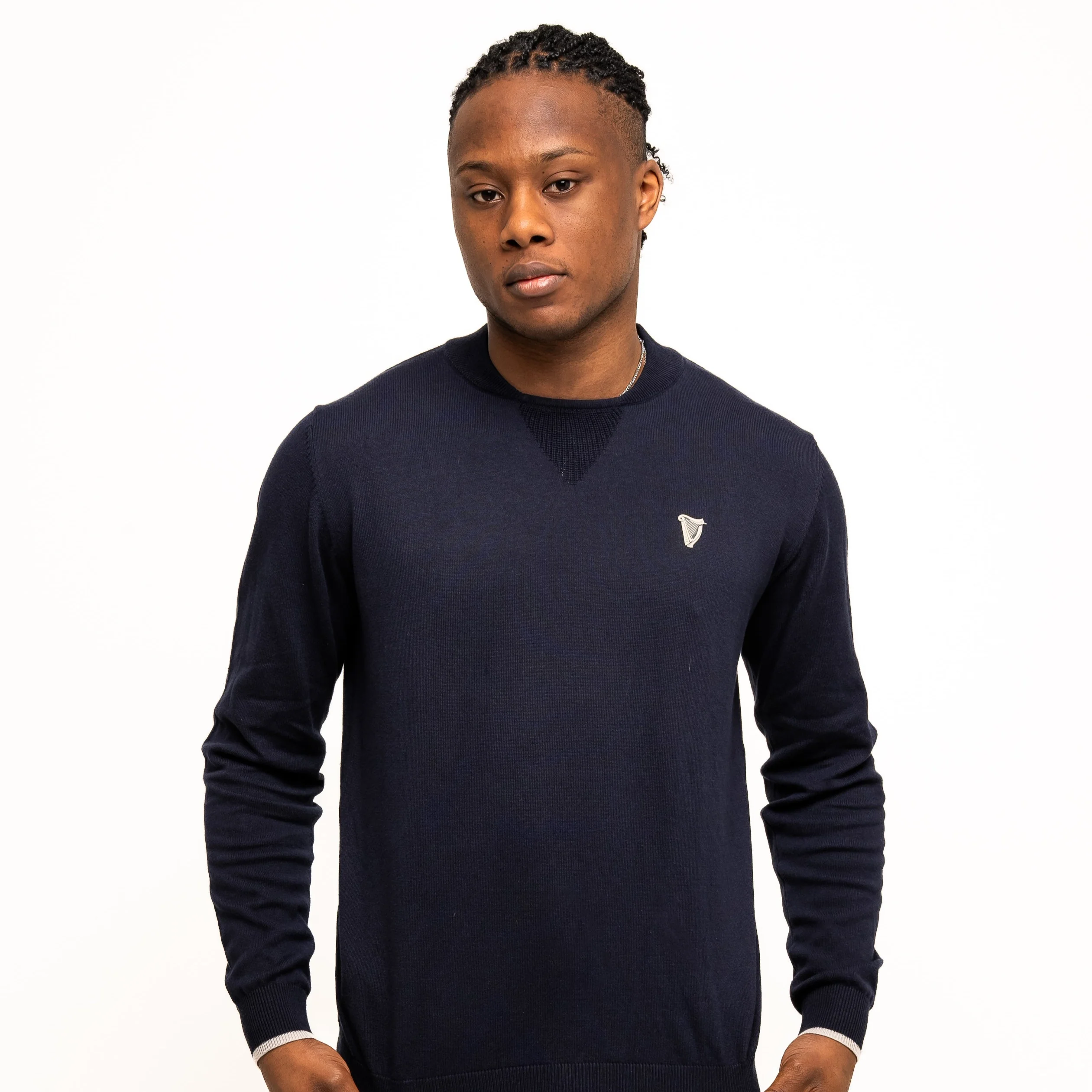 Guinness Performance Cotton Sweater - Navy - Image 6