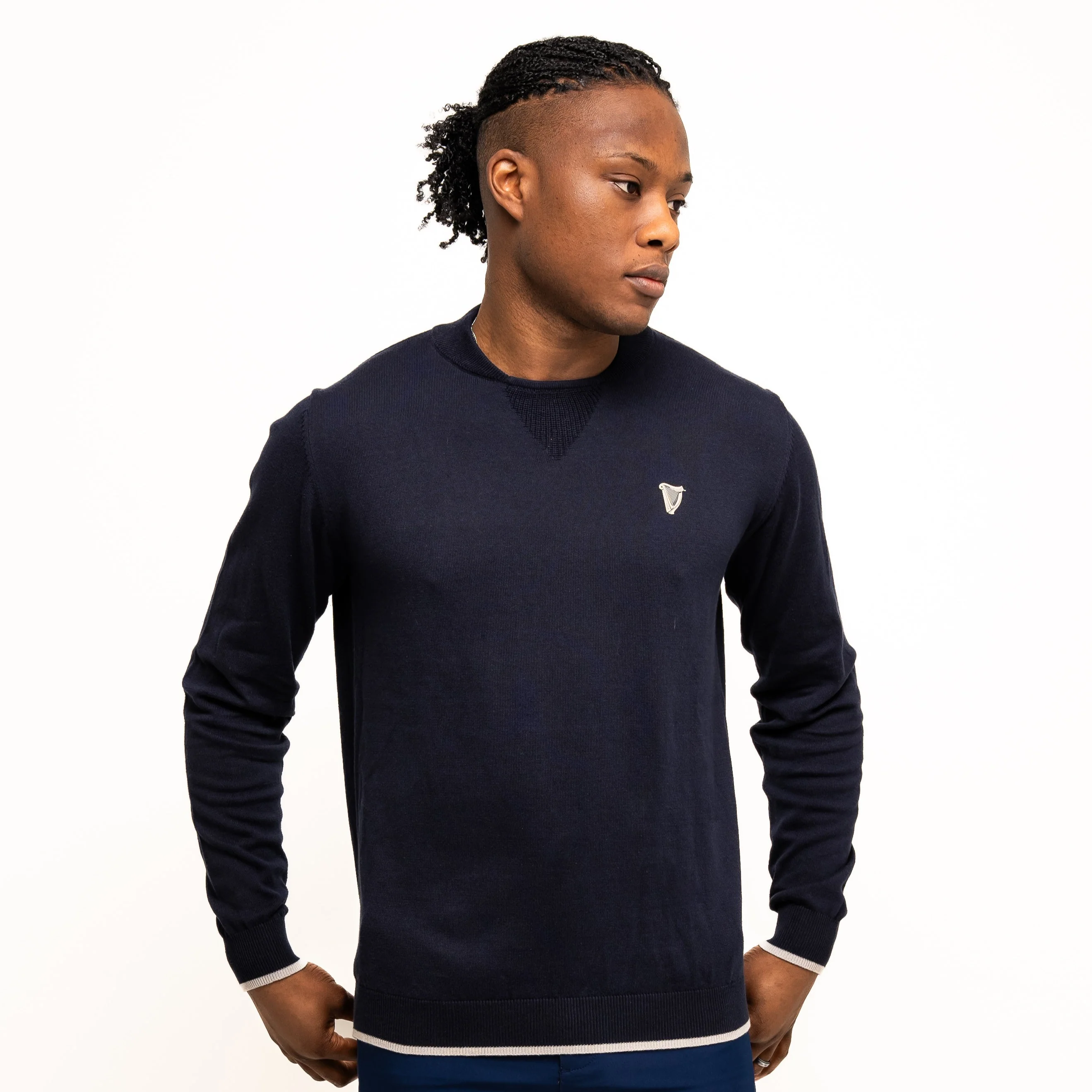 Guinness Performance Cotton Sweater - Navy - Image 7