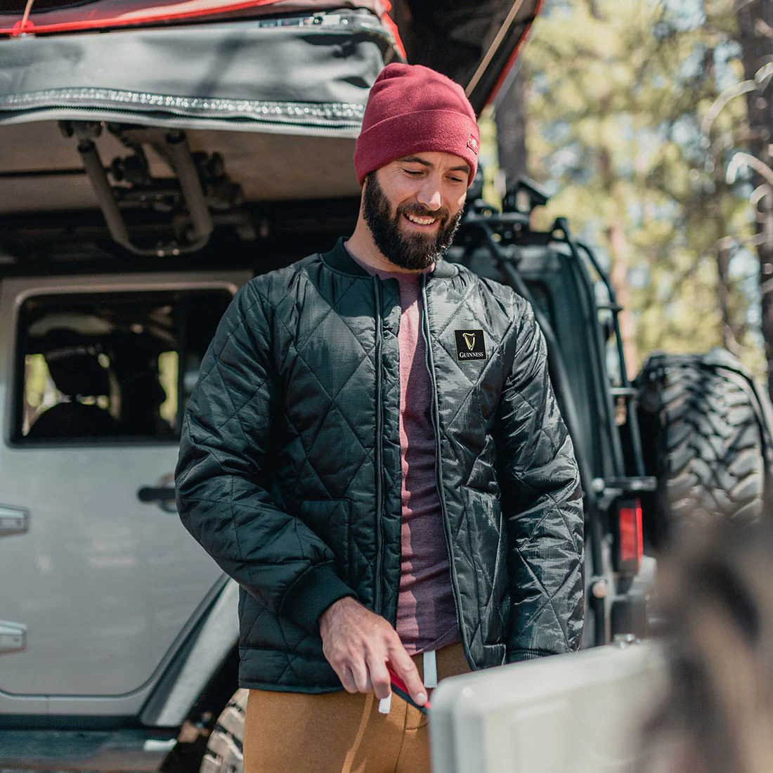 Guinness Quilted Utility Zip Up - Image 2