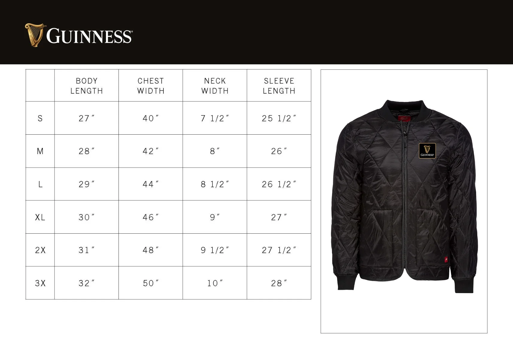 Guinness Quilted Utility Zip Up - Image 8