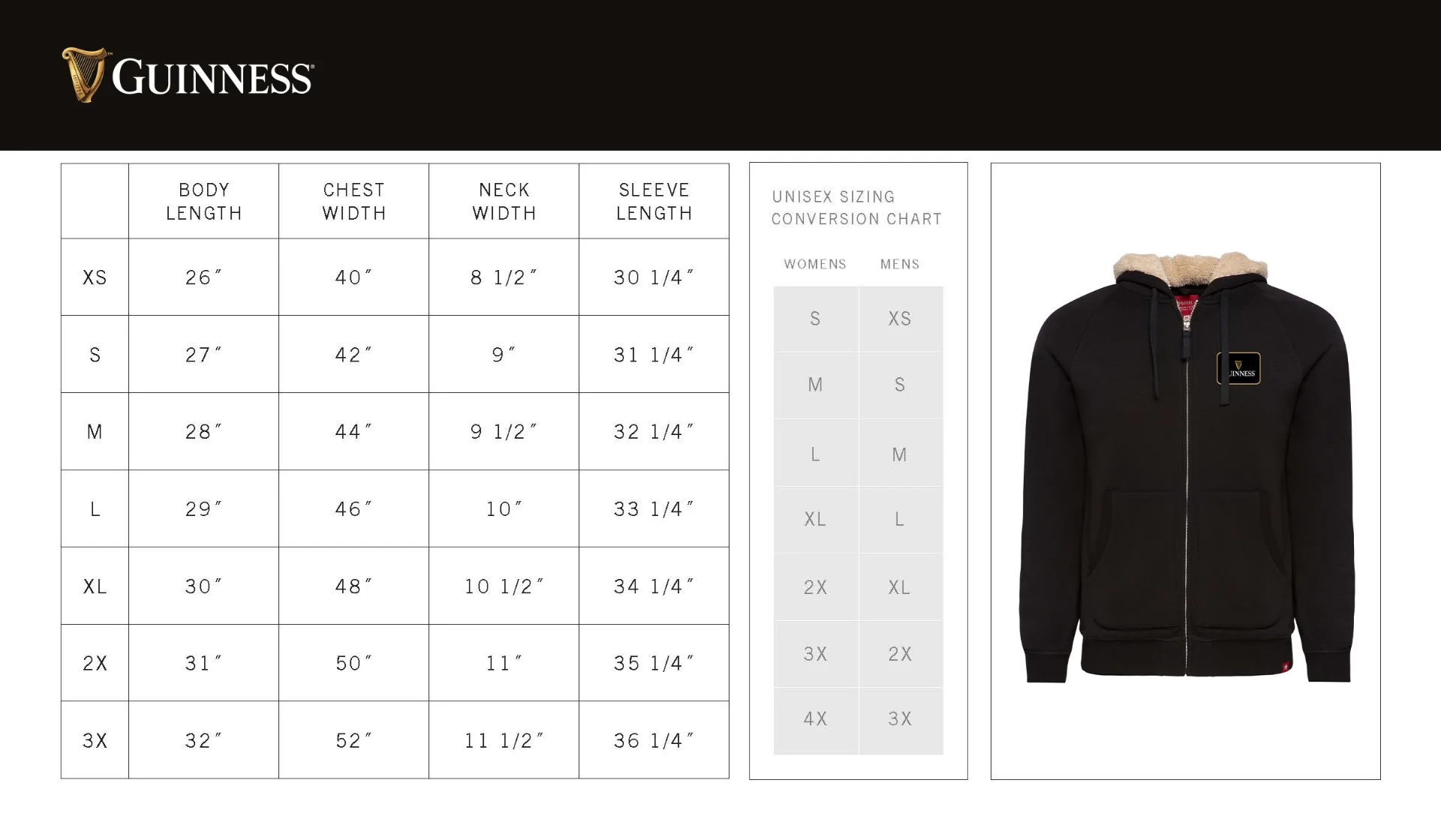 Guinness Sherpa Lined Hoodie - Image 5