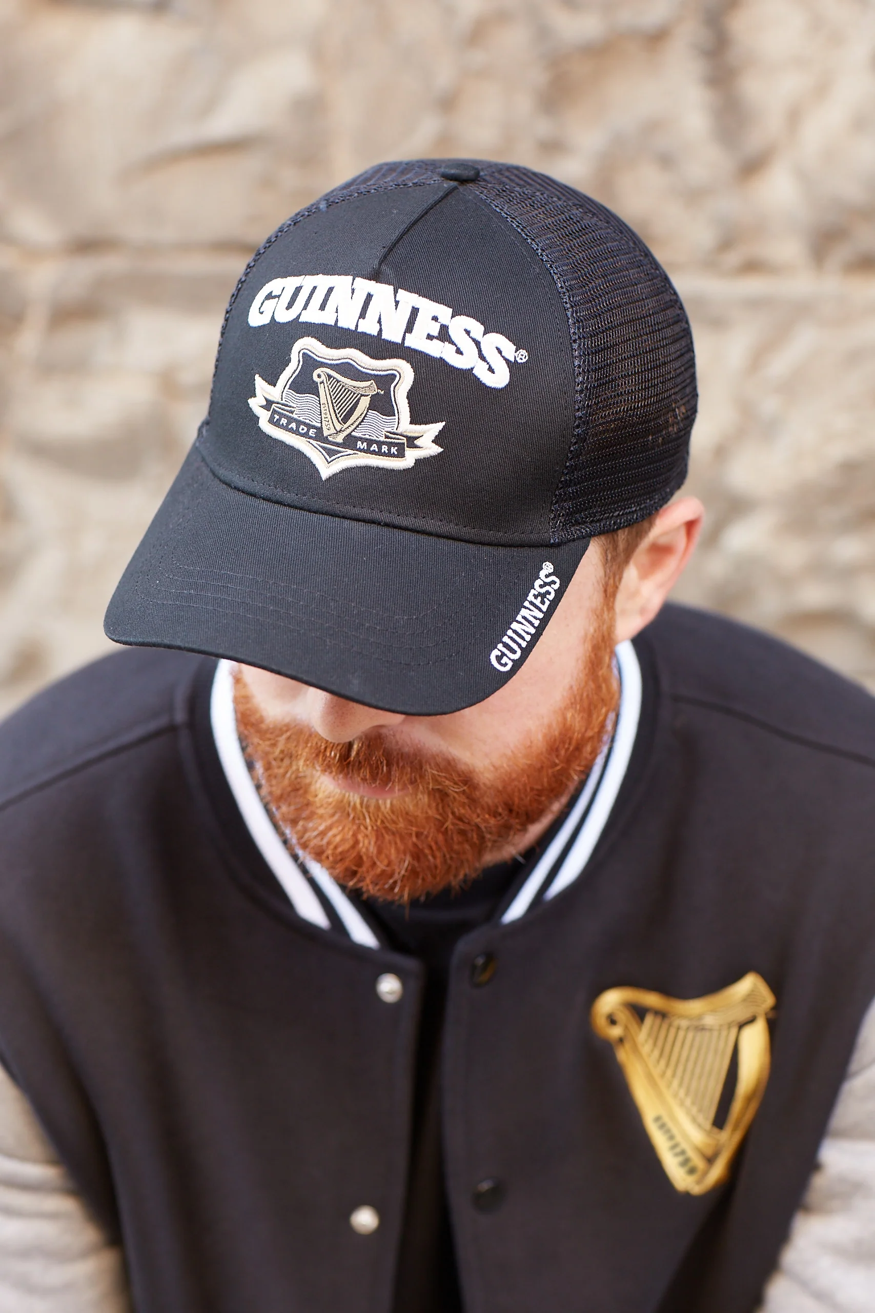 Guinness Signature Black Trucker Mesh Baseball Cap Adjustable - Image 6