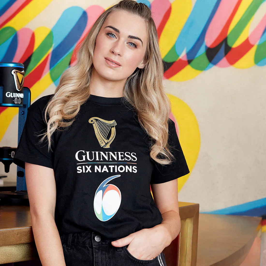 Guinness Six Nations Black Tee - Image 4