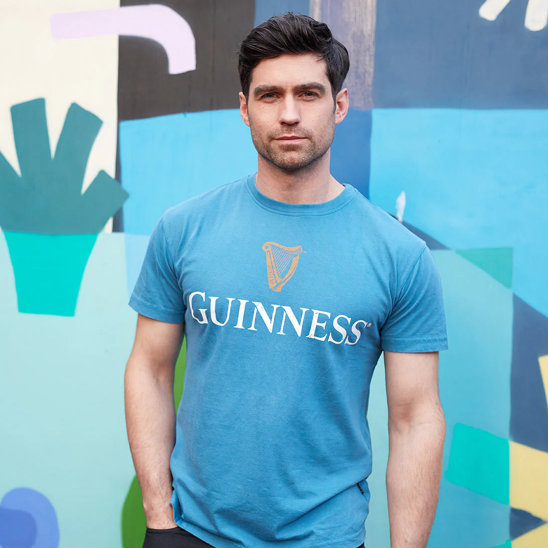 Blue Guinness Harp Premium Tee - Image 10