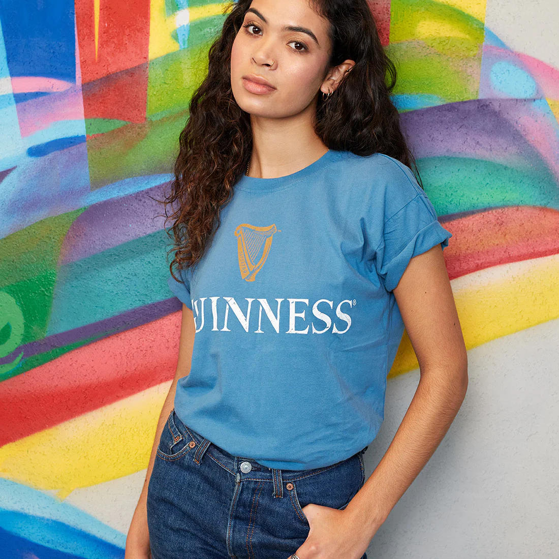 Blue Guinness Harp Premium Tee - Image 12