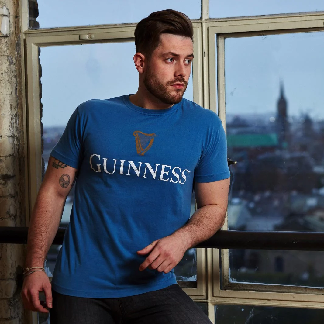 Blue Guinness Harp Premium Tee - Image 13