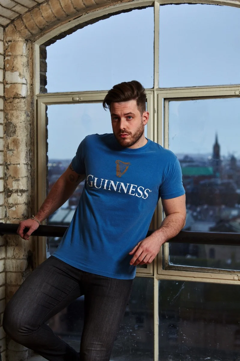 Blue Guinness Harp Premium Tee - Image 14