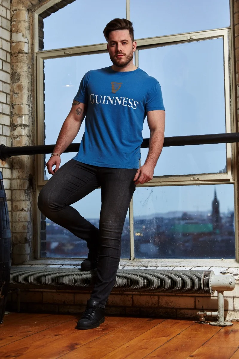 Blue Guinness Harp Premium Tee - Image 15
