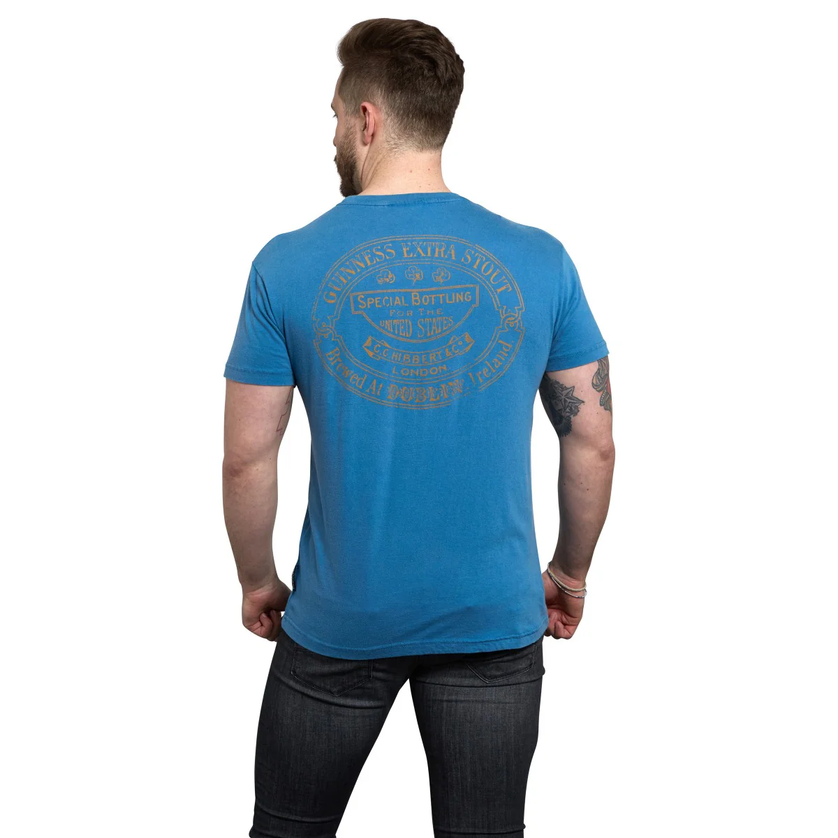 Blue Guinness Harp Premium Tee - Image 4