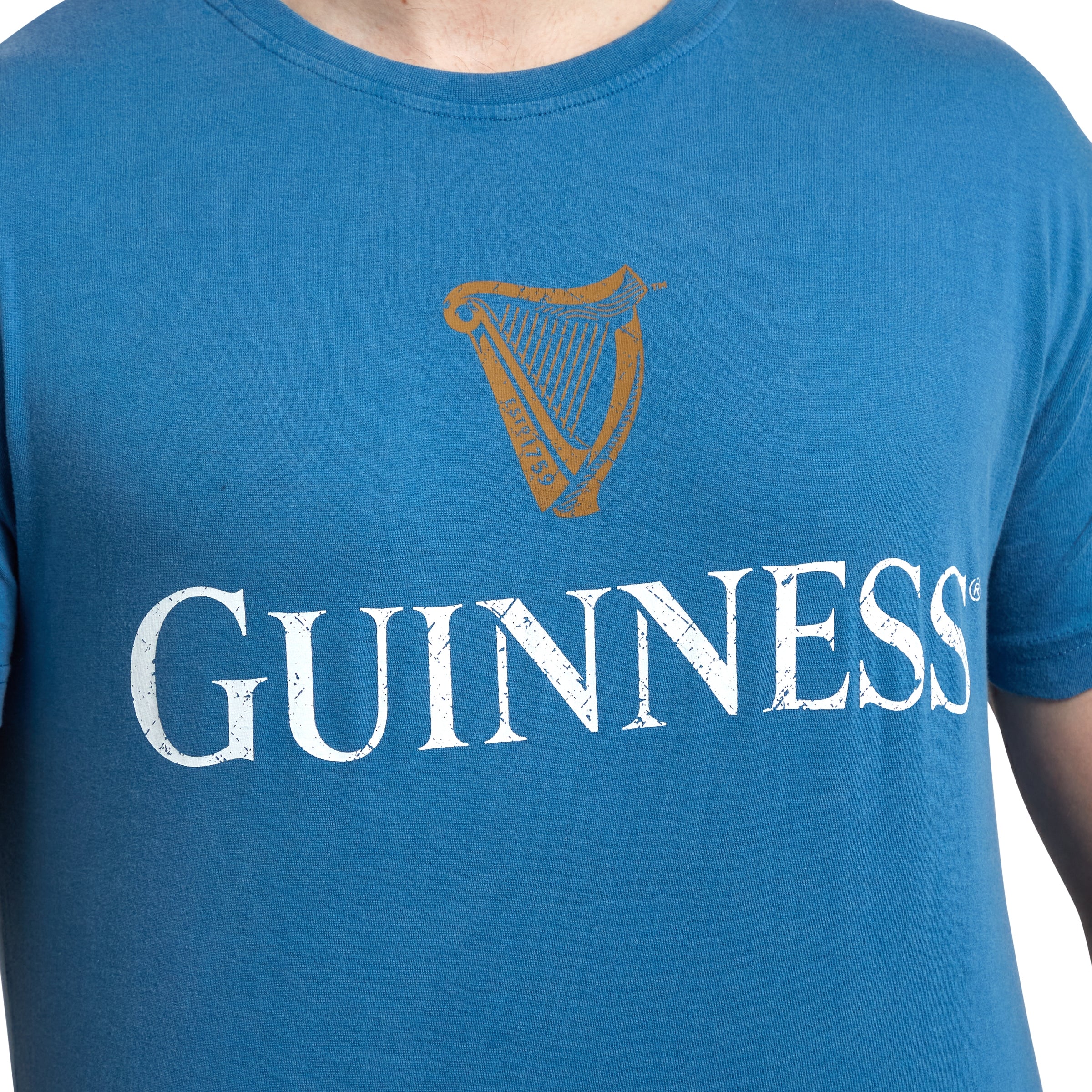 Blue Guinness Harp Premium Tee - Image 7