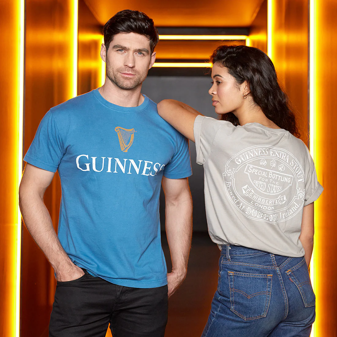 Blue Guinness Harp Premium Tee - Image 9